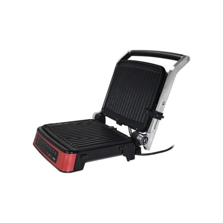 Electric grill Oursson EG2035S/DC, 2000 watts, anti -stick coating, dark cherry-1