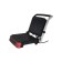 Electric grill Oursson EG2035S/DC, 2000 watts, anti -stick coating, dark cherry