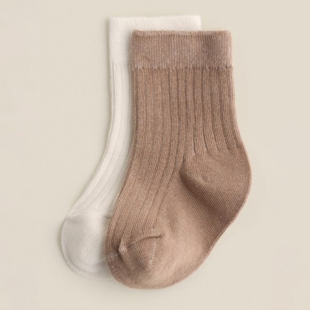 Nosk children's 2 pairs SL Home, 8-10 cm, milk/beige-2