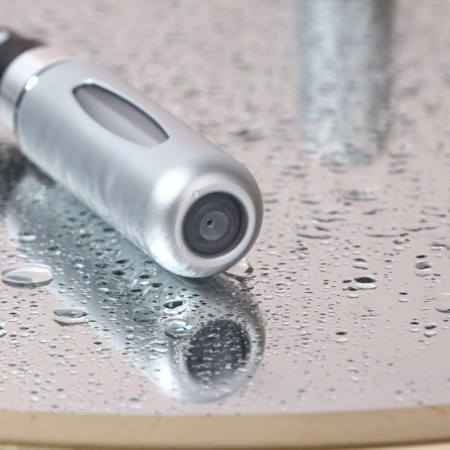 Perfume atomizer, with a spray, 10 ml, silver color-4