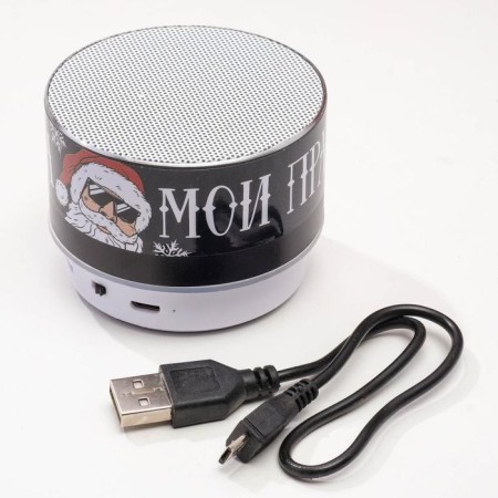 New Year's portable column “My Music is my rules”, Bluetooth, USB, 6.9 x 6.9 x 5.2-2