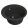 Quartz-quartz kitchen up-up-quartz upd-01, round, color 04 black
