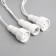 Garland "thread" 10 m, IP44, UMS, white thread, 100 LED, glow of multi, 220 V