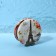 Folding mirror "Paris", D = 7.5 cm, with an increase, artificial leather, beige color
