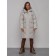 Coat insulated winter feminine, size 42, color light gray