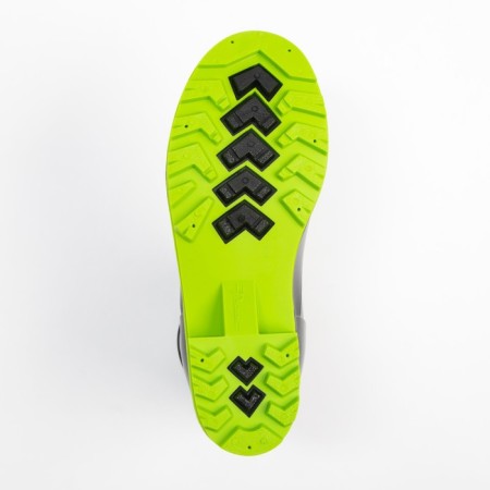 Women's rubber boots, black+light green, size 37-4