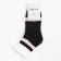 Women's socks "Snowflakes", black color, size 23-25