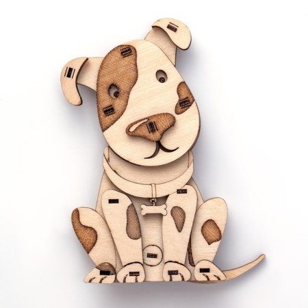 Wooden designer Drovo "Puppy Druzhok"-3
