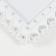 Photo frame plastic 20x25 cm "Frame from hearts" white