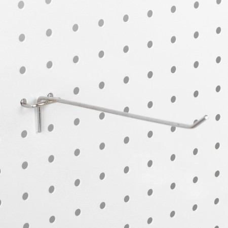 A single hook for a metal perforated panel, d = 3.5 mm, l = 20, chromium color-1