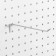 A single hook for a metal perforated panel, d = 3.5 mm, l = 20, chromium color