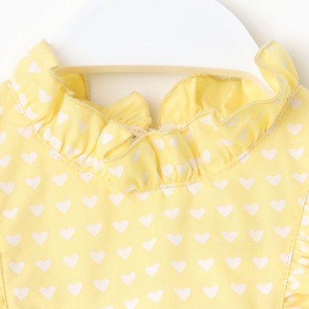 Baby dress with wings KAFTAN, size 30 (98-104 cm), yellow color-6