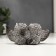 Souvenir Polystone "Owes - A hug, with golden eyes" 6.5x13x3.5 cm