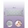 Pillow orthopedic roller with buckwheat luster, size 20x50 cm, stars, color gray