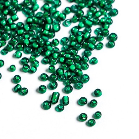 Beads "Zlatka" GR 08/0, 3 mm, 10 g dark green