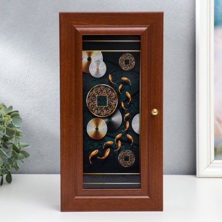 Key "fish" walnut 16x31 cm mix