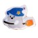 Soft toy "Ghost" on a broomstick, white color