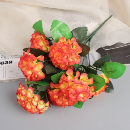 Bouquet "Hydrangea with leaves and herbs" 28 cm, mix