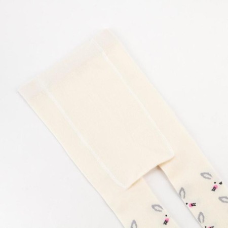 Pantyhose crumb I am “bunnies”, milk color, height 86-92 cm-4