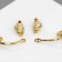 Earrings Metal "Style" neon mini, color gold