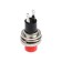 Switch-Knopka, 250 V, 2 A, On-OFF, 2C, D = 10.2 mm, without fixation, metal, red