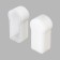 A plug for flexible neon Led Strip 20053, 1.5x1x1.9 cm, white color, 2 pcs