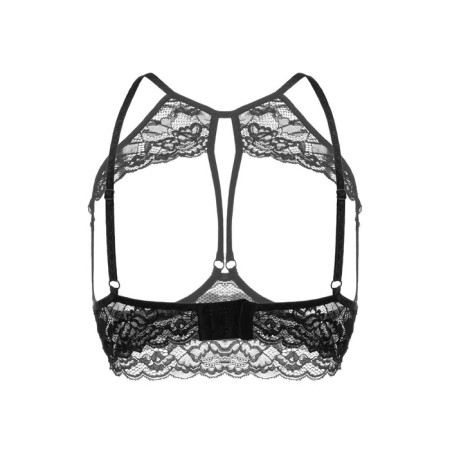 Erotic Brahlett Erolata Sandra with open breasts lace, black (46-48)-8