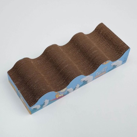 Coopete from cardboard with a cat's mint "catch a wave", a wave with a bottom, 45 × 18 cm-3