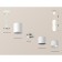 AMBRELLA LIGHT, TECHNO, XP7722032, GU5.3, white sand color set.