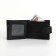 Male purse on the button, black color