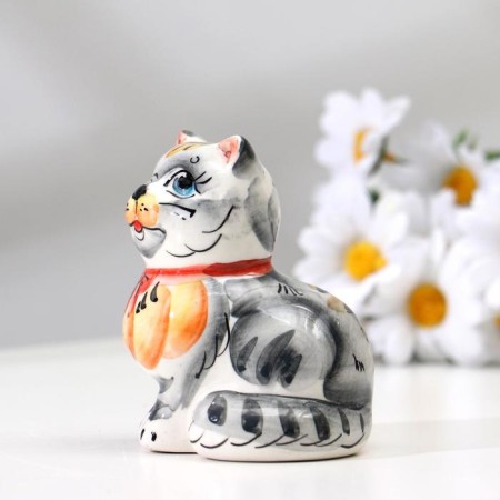 Souvenir "Cat Murzik", gzhel color-1