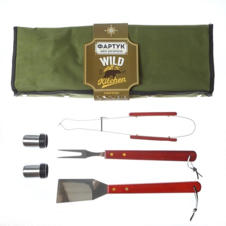 Apron "Wild Kitchen", Green, 63 x 43 cm-8