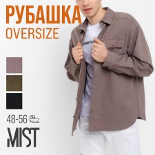 Men's shirt MIST Oversize R.50, Gray