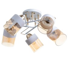 Adelela chandelier 5he27 40W white-gold 52x52x24 cm Bayerlux