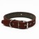 Collar combined leather/tarpaulin, dimensionless, 70 x 3.5 cm, Osh 25-60 cm, brown