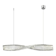 Suspension lamp ST LUCE. SL6205.113.01. Elica. 1x21 W, LED, 3000K, 1785 LM, 100x7.6x80 cm, chromium color