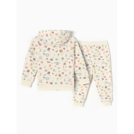 Costume: sweatshirt and pants crumb I Flower, height 80-86 cm, beige-9