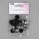 Installation buttons, delta, d = 15 mm, 10 pcs, black color