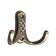 Hook furniture tundra TKD024, two -rod, bronze