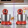 Mixer KitFort KT-3469, stationary, 300 watts, 3 l, 6 speeds, red