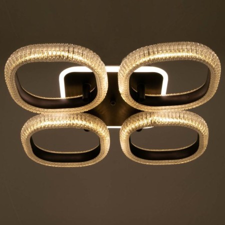 Chandelier from PDU 1140/4 LED+backlight 96W 3000K-6000K Dimmer Coffee 49x49x10 cm Bayerluux-4