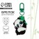 Acrylic keychain "Panda" with carbine, 5 x 3.8 cm
