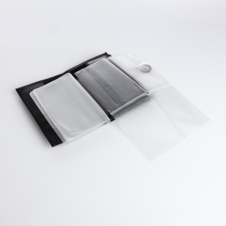 Cover for car documents and passports on a magnet, black color-6