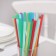 Disposable tubes for the cocktail shade "Cola", 0.6 × 20.5 cm, 1000 pcs, color mix