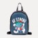 Baby backpack on lightning, blue color