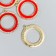 Decor for creativity Metal "Color Circle" mix enamel 2.7x2.7 cm