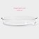 Form made of heat -resistant glass for baking and baking oval shade, 3 l, 35 × 24 × 6 cm