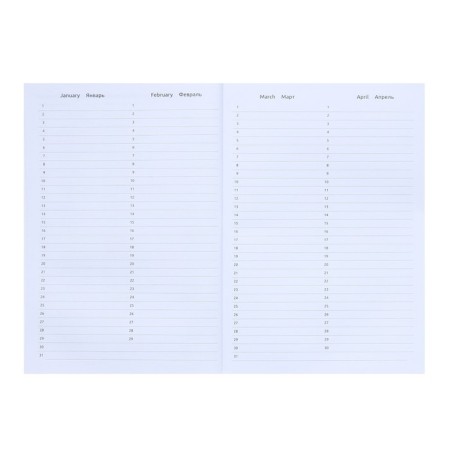 Leduced Diary A5, 160 sheets, attomex.Rigent, solid boumvinyl cover with foam rubber, liesse, block 70 g/m2, silver-5
