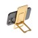 Phone stand, folding, metal, rubberized, yellow