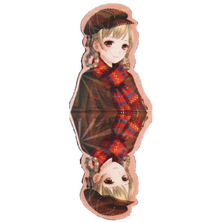 A set of magnetic bookmark for books Calligrata 4 pieces, "anime", mix-4